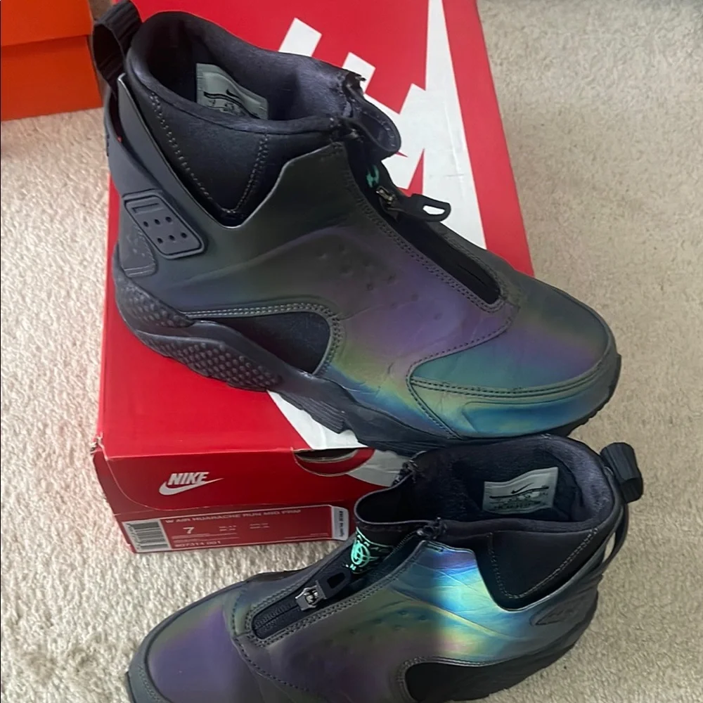 Nike Black and Iridescent High-Top Sneakers - Picture 3 of 3